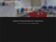 Tablet Screenshot of chattanoogachildrensclinic.com